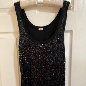 Black Sequin Tank